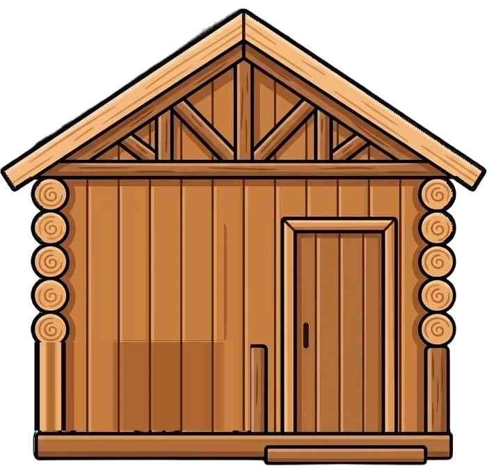Chalet en bois rond